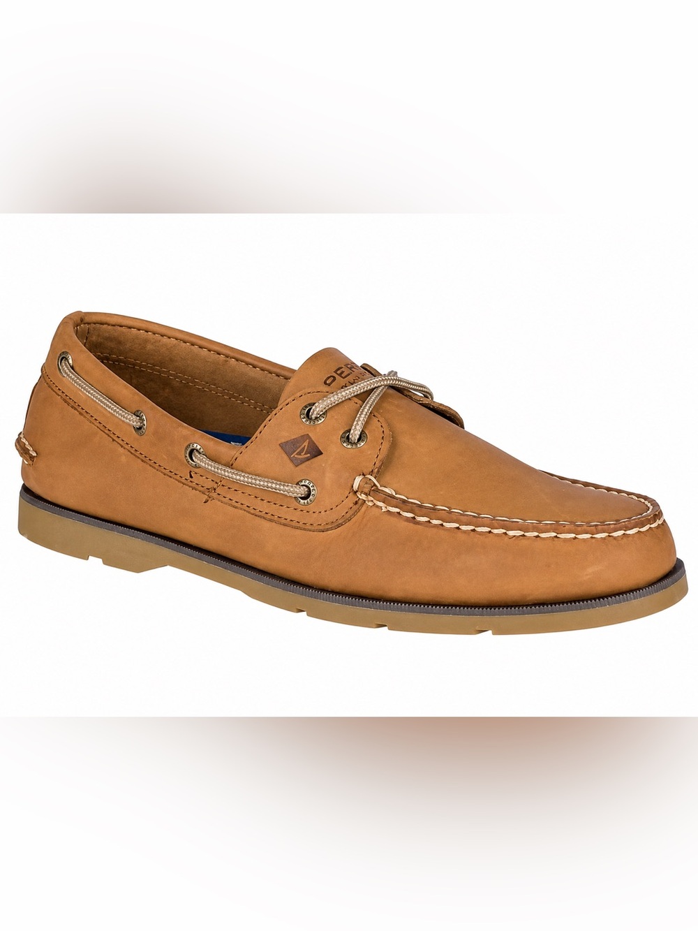 Sperry Top-Sider Leeward 2-Eye Boat Shoes Men’s 10.5 Sahara Leather